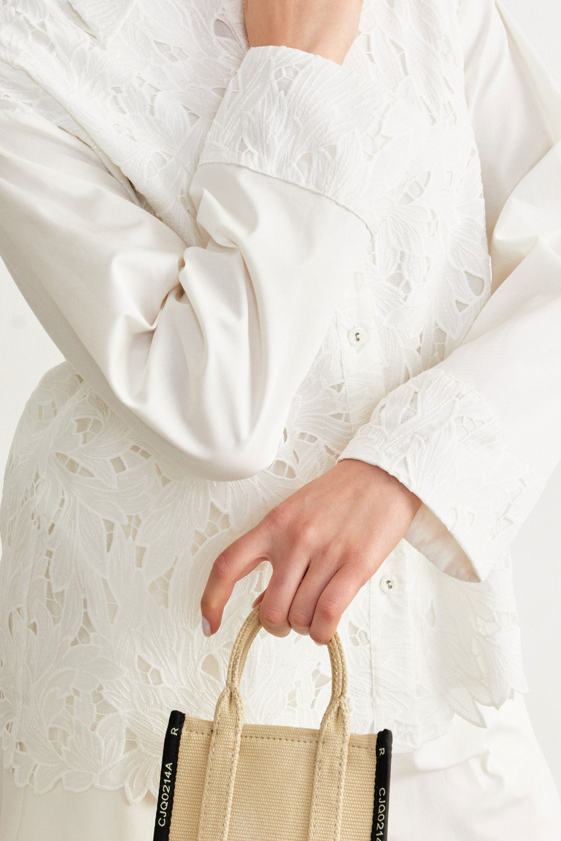 Guipure Lace Panel Set— white