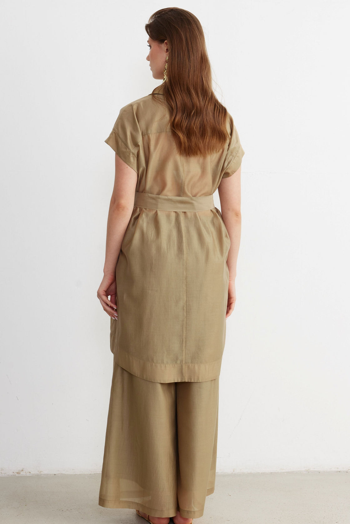 Belted Safari Tunic — Sand