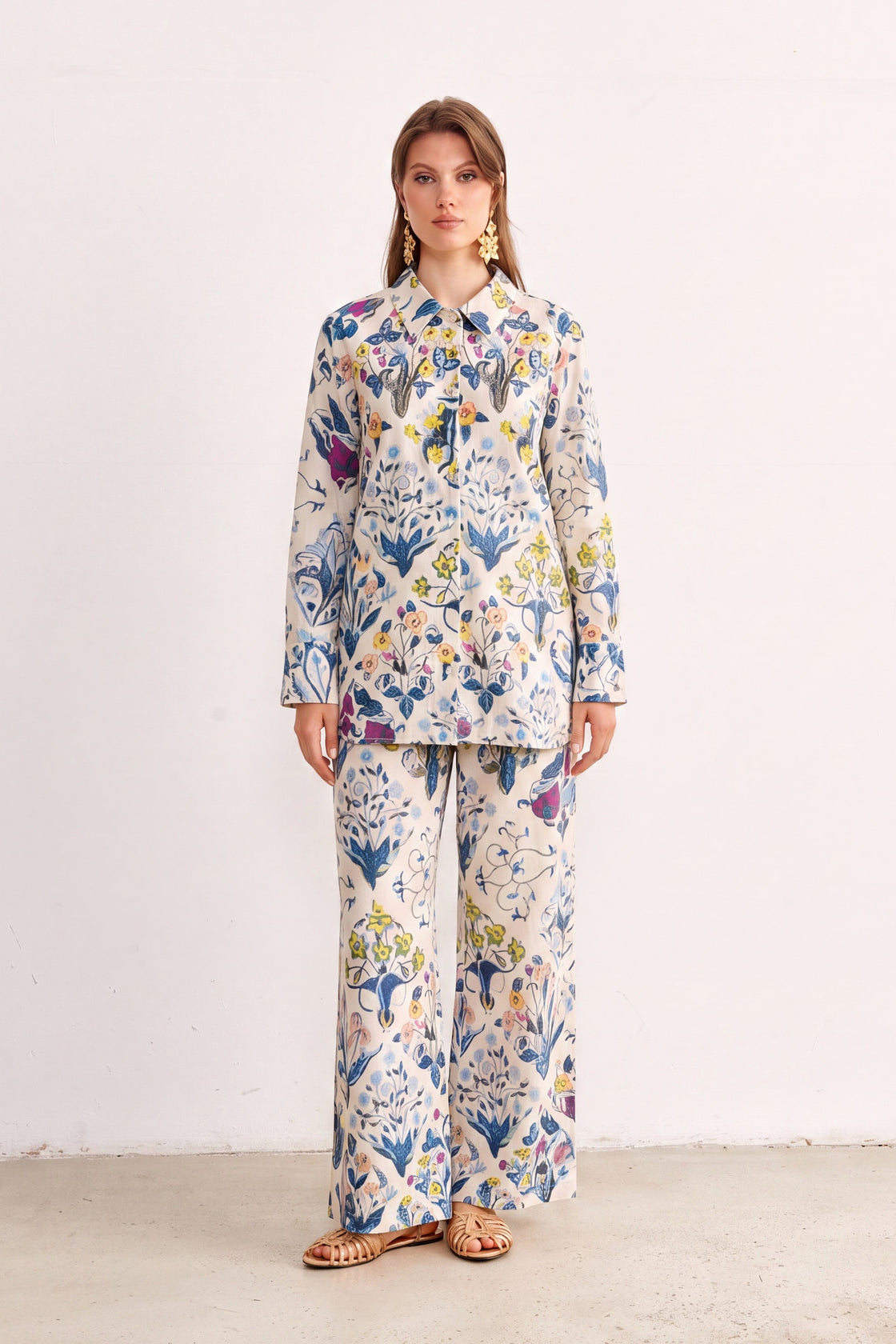 Botanical Reverie Printed  Co-Ord Set