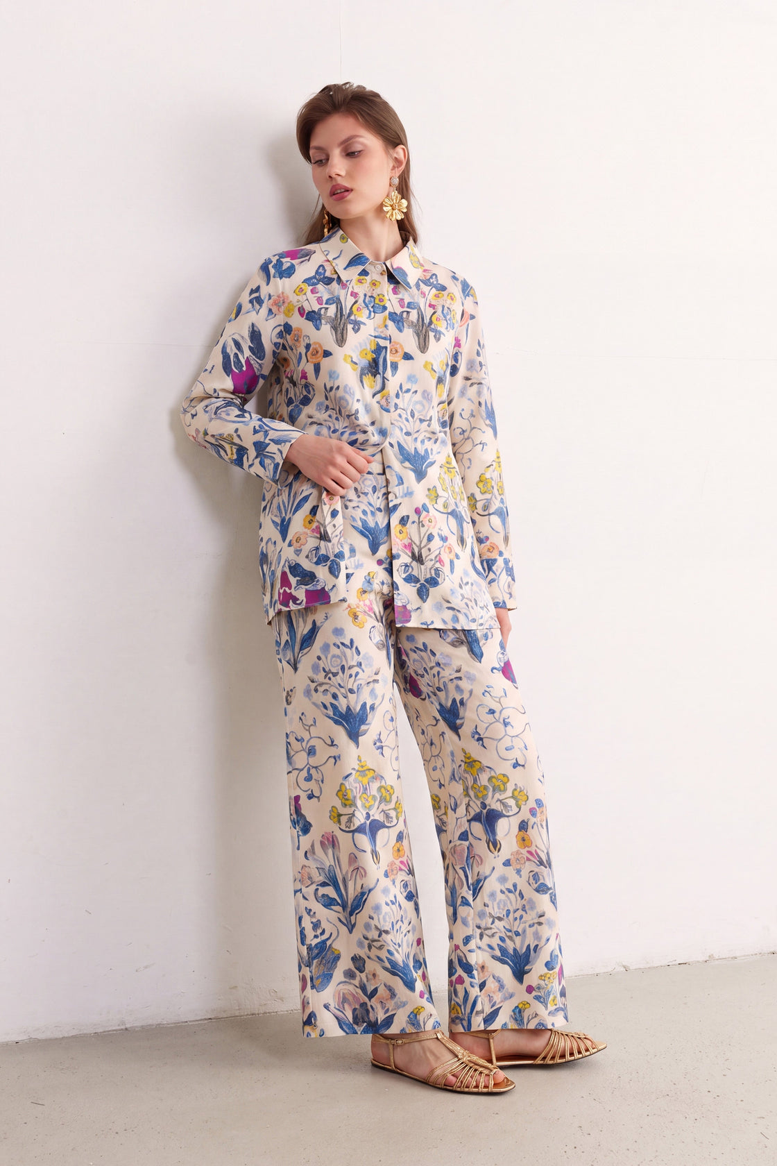 Botanical Reverie Printed  Co-Ord Set