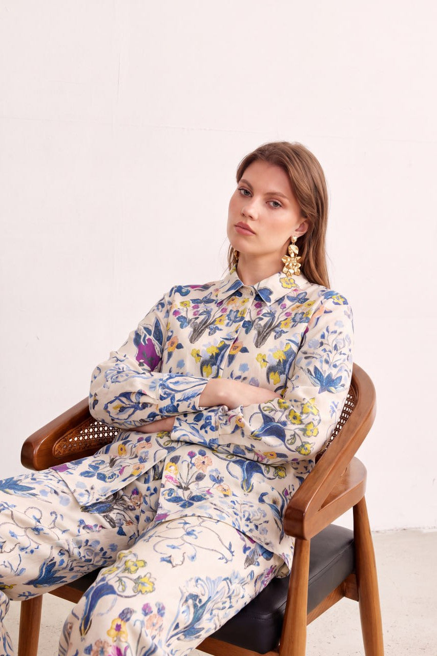 Botanical Reverie Printed  Co-Ord Set