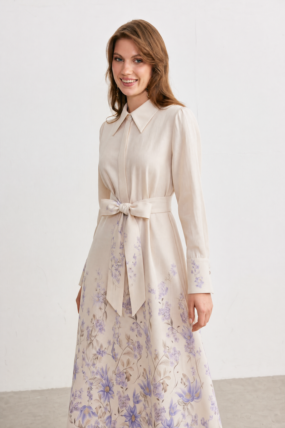 Lavender Whisper Floral Maxi Dress
