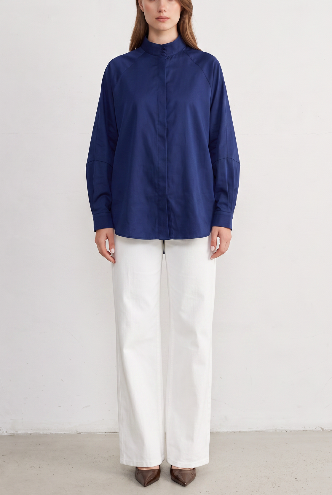 Midnight Bloom Embroidered Shirt