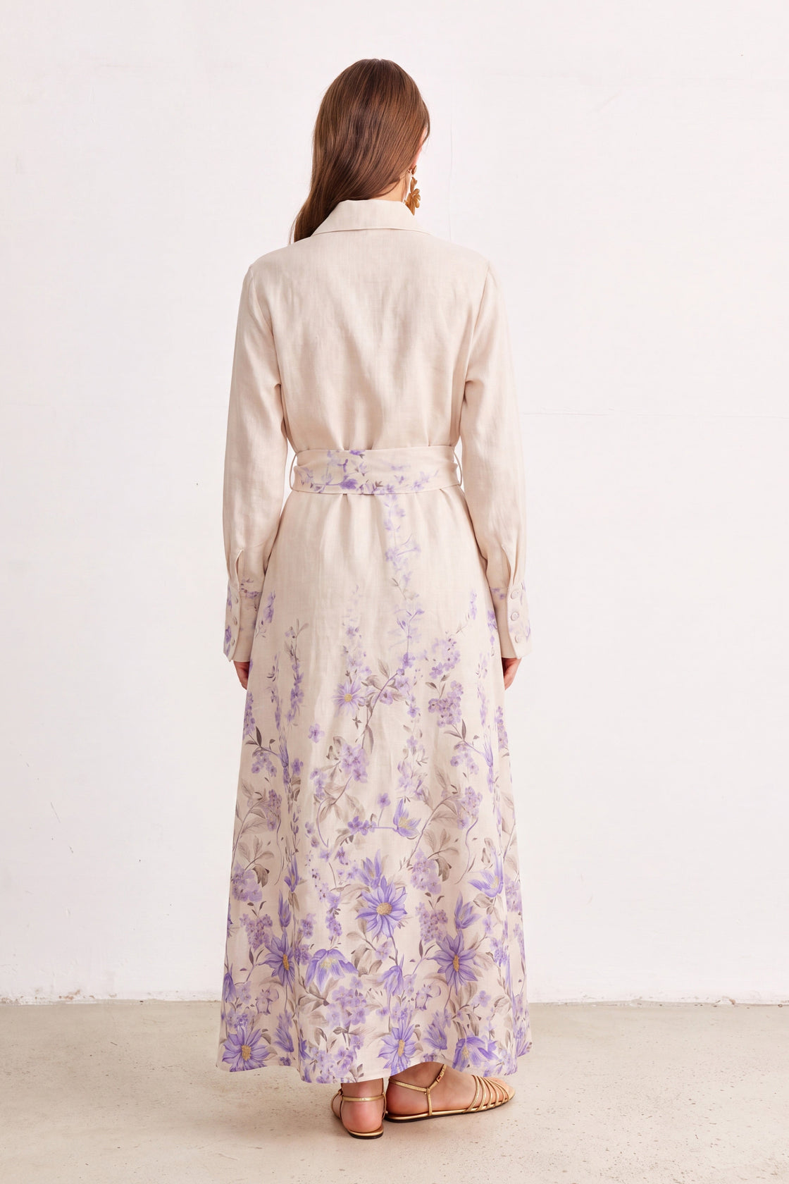 Lavender Whisper Floral Maxi Dress